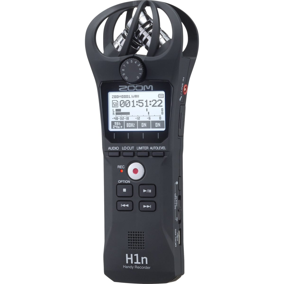 Zoom H1n 2-Input / 2-Track Portable Handy Recorder with Onboard X/Y Microphone (Black) - Image 2