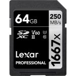 Lexar 64GB Professional 1667x UHS-II SDXC Memory Card - Image 2