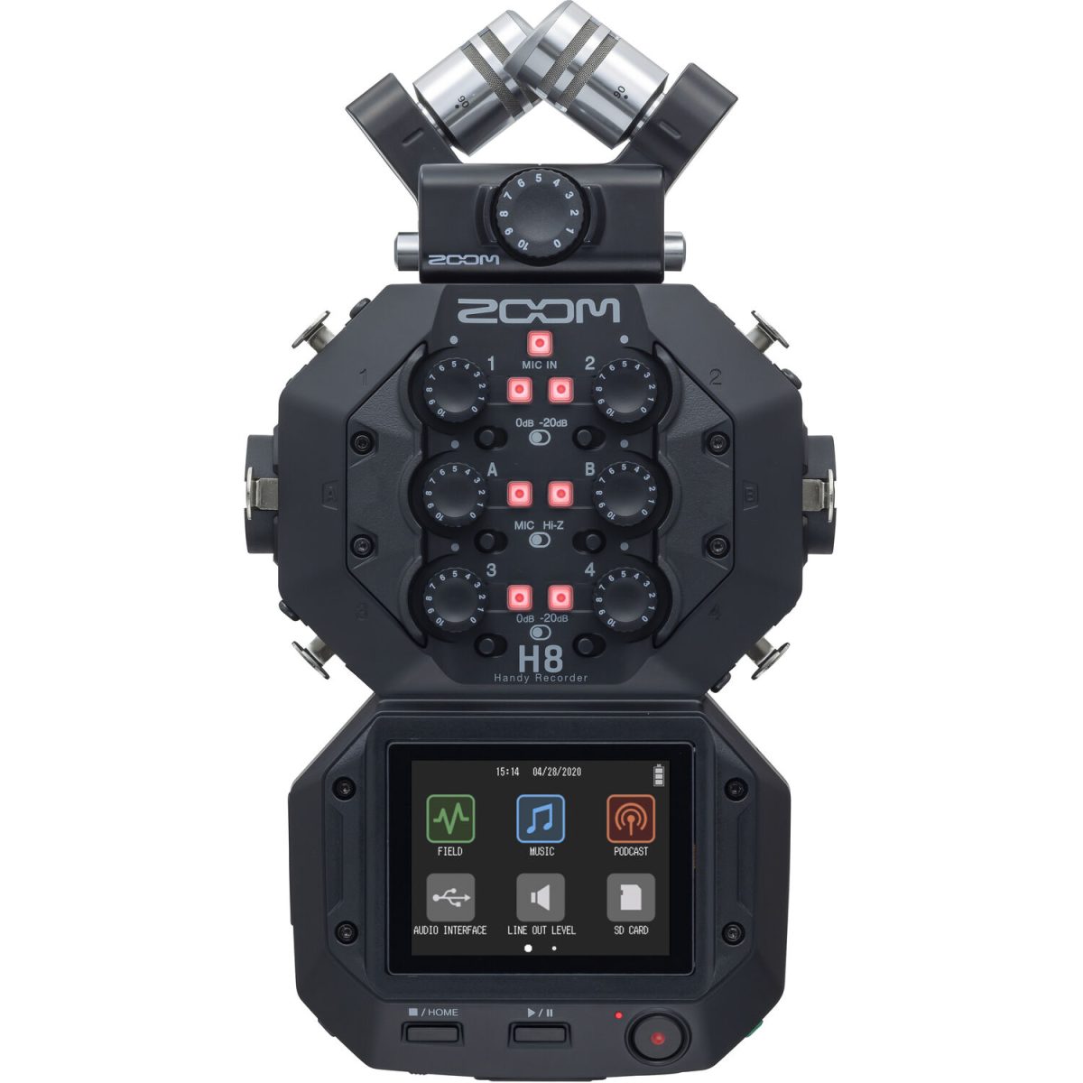 Zoom H8 8-Input / 12-Track Portable Handy Recorder - Image 2