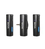 BOYA BOYALINK 2-Person All-in-One Wireless Microphone System with Interchangeable Connectors 2.4 GHz (Black) - Image 2