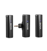 BOYA BOYALINK 2-Person All-in-One Wireless Microphone System with Interchangeable Connectors 2.4 GHz (Black) - Image 3