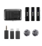 BOYA BOYALINK 2-Person All-in-One Wireless Microphone System with Interchangeable Connectors 2.4 GHz (Black) - Image 4