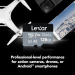 Lexar 128GB Professional 1066x UHS-I microSDXC Memory Card with SD Adapter (SILVER Series) - Image 3