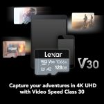 Lexar 128GB Professional 1066x UHS-I microSDXC Memory Card with SD Adapter (SILVER Series) - Image 5