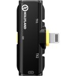 Hollyland LARK C1 DUO 2-Person Wireless Microphone System with Lightning Connector for iOS Devices (Black, 2.4 GHz) - Image 3