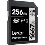 Lexar 256GB Professional 1667x UHS-II SDXC Memory Card - Image 3