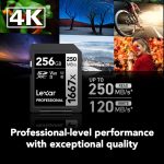 Lexar 256GB Professional 1667x UHS-II SDXC Memory Card - Image 5