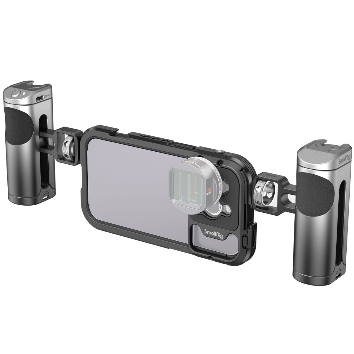 SmallRig Mobile Video Cage Kit (Dual Handheld) for iPhone 14 Pro Max 4078 - Image 6