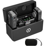 Hollyland LARK MAX Duo 2-Person Wireless Microphone System (2.4 GHz, Black) + 2 Laviar