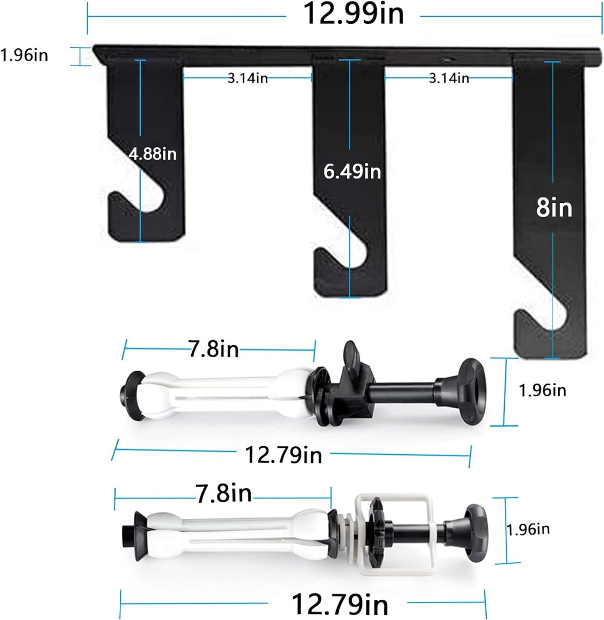 General Backdrop Wall Mount 3 Roller Support System - Image 3