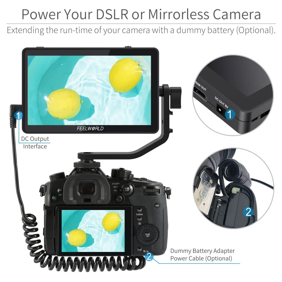6 FeelWorld F6 Plus 4K HDMI Monitor - Image 6