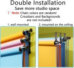 General Backdrop Wall Mount 3 Roller Support System - Image 6