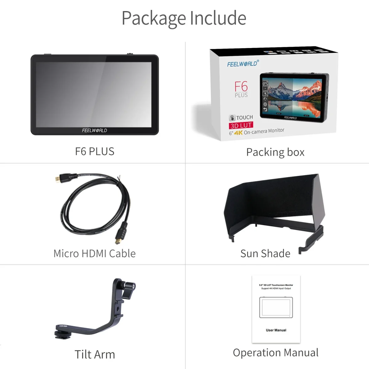 8 FeelWorld F6 Plus 4K HDMI Monitor - Image 8