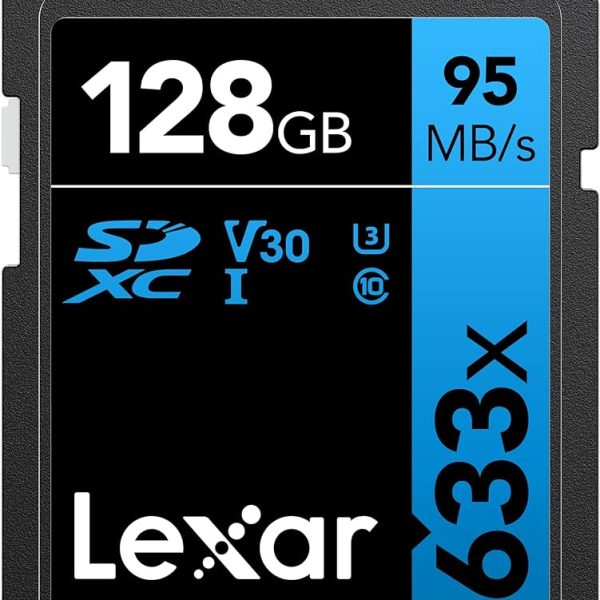 Lexar 128 GB Professional Class 10 UHS-I 633x Speed SDHC Flash Memory Card