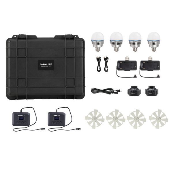 Nanlite PavoBulb 10C Bi-Color RGBWW LED Bulb (4-Light Kit)