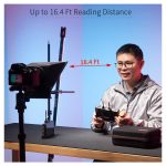 FeelWorld TP2A Portable 8" Teleprompter supports Tablet Prompting Smartphone DSLR Shooting - Image 3