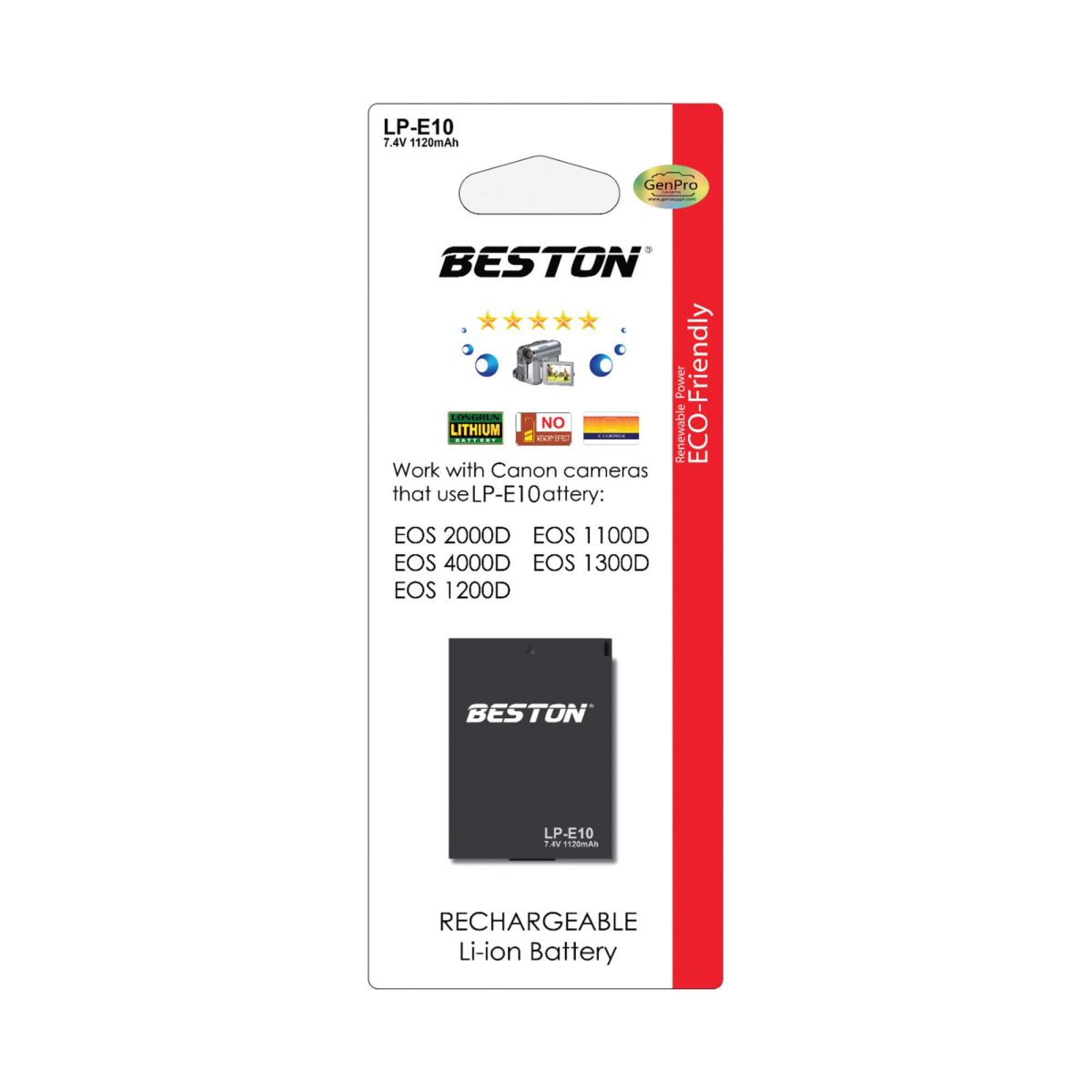 BESTON LP-E10 Battery for Canon - Image 1