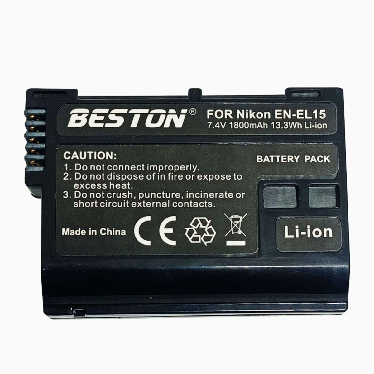 Beston EN-EL15 Battery for Nikon 1800mAh - Image 3
