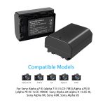 BESTON NP-FZ100 Battery Pack Compatible with Firmware 2.0 Sony A7III, A7RIII, A9, Alpha A7 III, A7R3 Digital Cameras