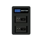 BESTON LP E6 Dual Charger Compatible with Canon