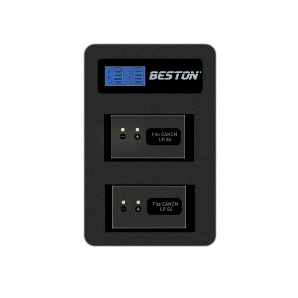 BESTON LP E6 Dual Charger Compatible with Canon