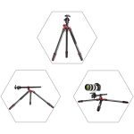 Manbily FPT-284C Carbon Fiber Tripod For Digital Camera - Image 2