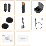 Comica Audio Vimo S UC 2-Person Wireless Microphone System with USB-C Connector for Mobile Devices (Black, 2.4 GHz) - Image 14