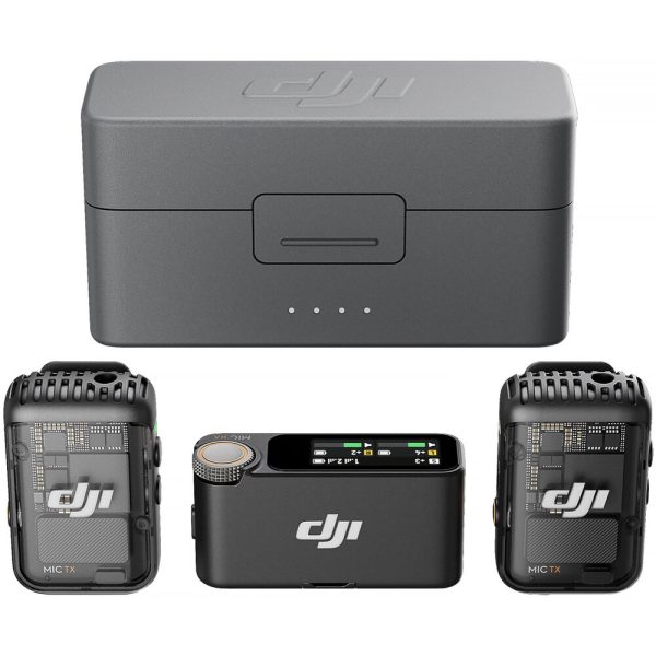 DJI Mic Version 2/2-Person Compact Digital Wireless Microphone System/Recorder for Camera & Smartphone (2.4 GHz)
