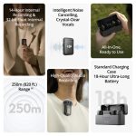 DJI Mic Version 2/2-Person Compact Digital Wireless Microphone System/Recorder for Camera & Smartphone (2.4 GHz) - Image 8