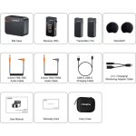 Comica Vimo C 2.4G Dual-Channel Mini Wireless Microphone (Black) - Image 18