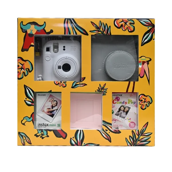 FUJIFILM Instax Mini 12 Gift Box Flaura & Fauna - Clay White