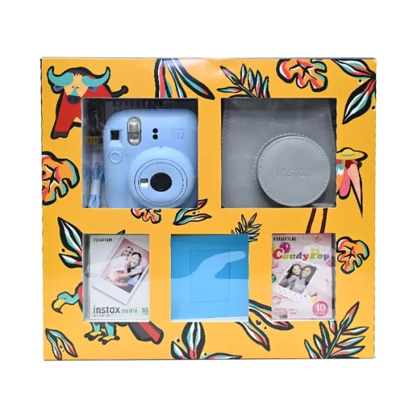 FUJIFILM Instax Mini 12 Gift Box Flaura & Fauna - Pastel Blue