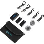 BOYA BY-XM6-S2 Ultracompact 2-Person Wireless Microphone System for Cameras and Smartphones (2.4 GHz) - Image 4
