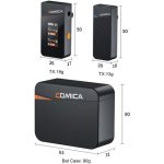 Comica Vimo C 2.4G Dual-Channel Mini Wireless Microphone (Black) - Image 6