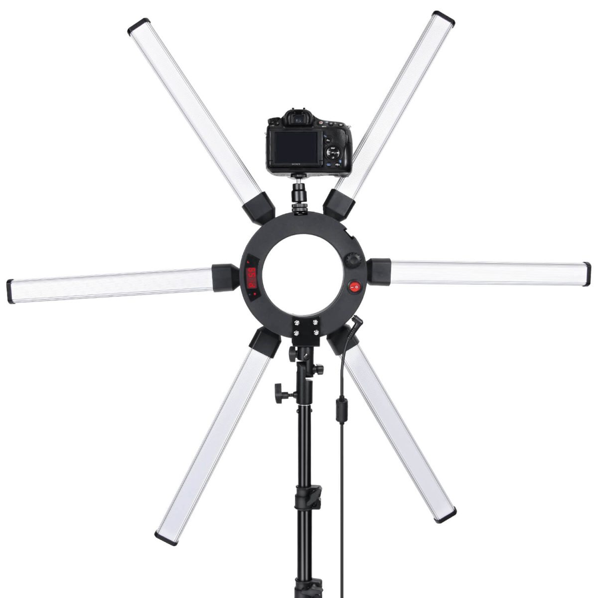 General-Pro-Egypt-Foldable-6arm-120w-Tubes-Beauty-Light-3200K-5600K-5 General AL-120X Professional Led Star Light 6Arm 120W - Image 1