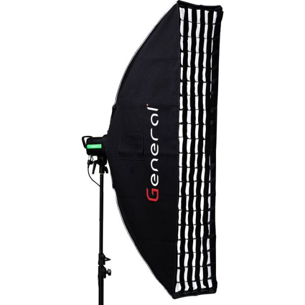 General Strip Softbox 35x160CM with grid and Bowens