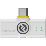Hollyland LARK M2 DUO 2-Person Wireless Microphone System with USB-C Connector (2.4 GHz, Ivory White) (For Type C Only) - Image 5