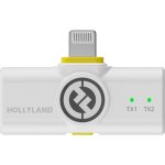 Hollyland LARK M2 DUO 2-Person Wireless Microphone System with Lightning Connector (2.4 GHz, Ivory White) (For iPhone Only) - Image 5