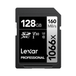 Lexar® Professional 128GB 160S 1066x SDXC™ UHS-I Card SILVER Series