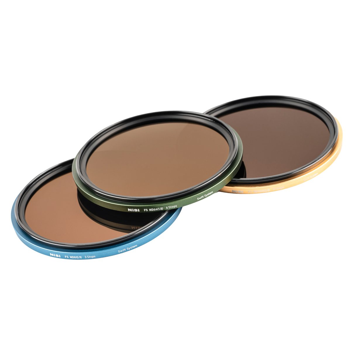 NiSi SWIFT FS ND Filter Kit With ND8 (3 Stop) - ND64 (6 Stop) & ND1000 (10 Stop) For 67mm | 72mm | 77mm | 82mm Filter Threads + Case - Image 2