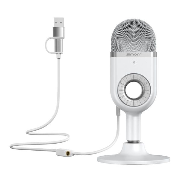 Smallrig simorr Wave U1 USB Condenser Microphone (White) 3491B