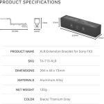 Tilta XLR Extension Bracket for Sony XLR-H1 Top Handle (Black) TA-T13-XLR - Image 11