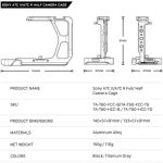 Tilta Full Camera Cage for Sony a7C II & a7CR (Black) TA-T60-FCC-B - Image 18