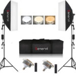 General Kit2pc With Soft Box Led 2x150w