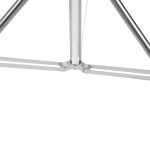 "Nicefoto LS-280s Stainless Steel Light Stand with Air Pressure Spring, 3 Sections, Heavy Duty, Silver"