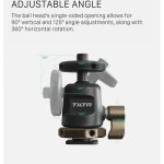 Tilta Mini Ball Head Mount with Cold Shoe TA-MBH-CS-B - Image 11