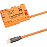 ZGCINE USB-C PD to LP-E6 Dummy Battery with Braided Wire 23.6" (PD-LPE6)