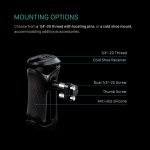 Tilta Xeno Side Handle with Dual 1/4"-20 Screw Mount (Black) TA-XSH4-B - Image 15