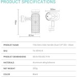 Tilta Xeno Side Handle with Dual 1/4"-20 Screw Mount (Black) TA-XSH4-B - Image 18