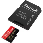 SanDisk 128GB Extreme UHS-I microSDXC Memory Card with SD Adapter - Image 2
